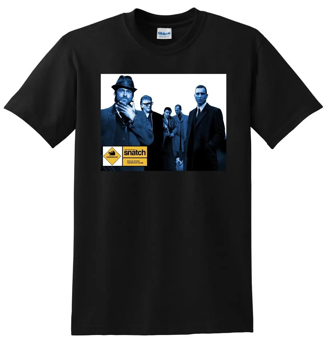 

Snatch T Shirt Brad Pitt Bluray Dvd Poster Tee S 3Xl Fashion T Shirt Summer Straight 100% Cotton Print Tee Shirts