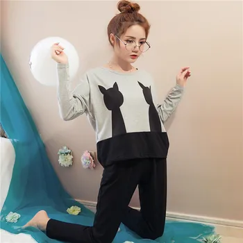 

2020 Pijama Feminino Pijama Feminino Inverno Spring Cute Girl's Milk Cartoon Student's Home Clothes Fashion Pajamas Wholesale