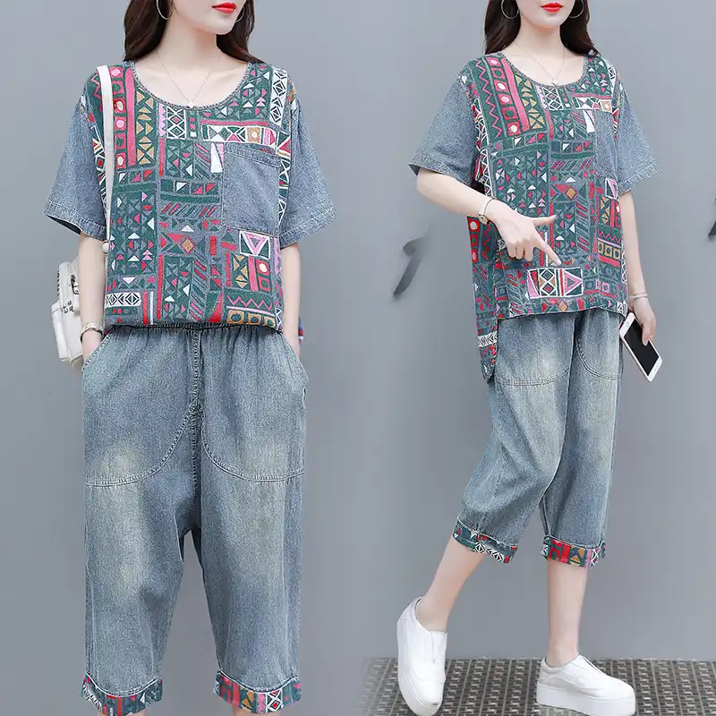 jeans tops for plus size