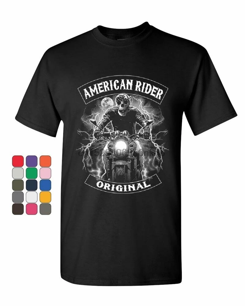 Оригинальная футболка American Rider 66 Байкерская Мужская MC | одежда