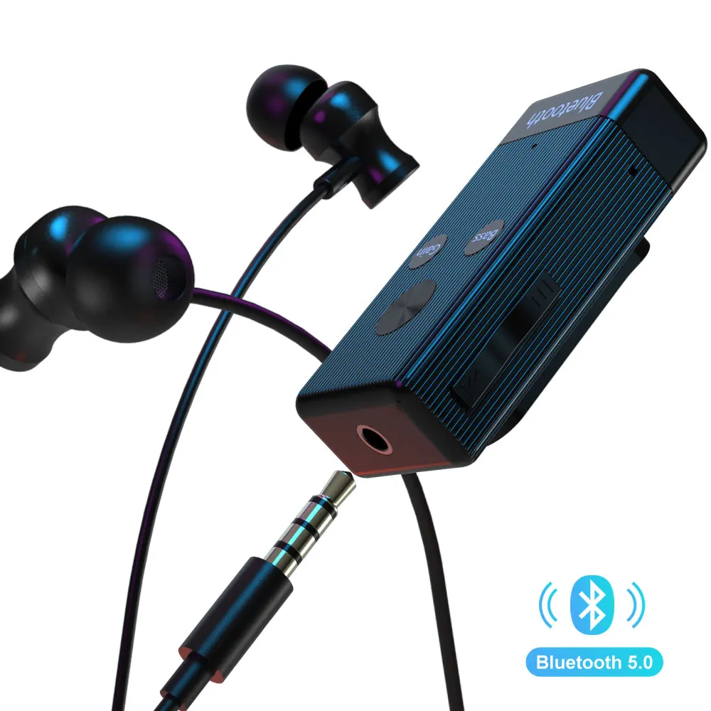 2 in 1 Bluetooth 5 0 Transmitter Receiver For 3 5mm Jack Earphone Wireless Adapter Bluetooth Aux Audio Transmitter For Headphone