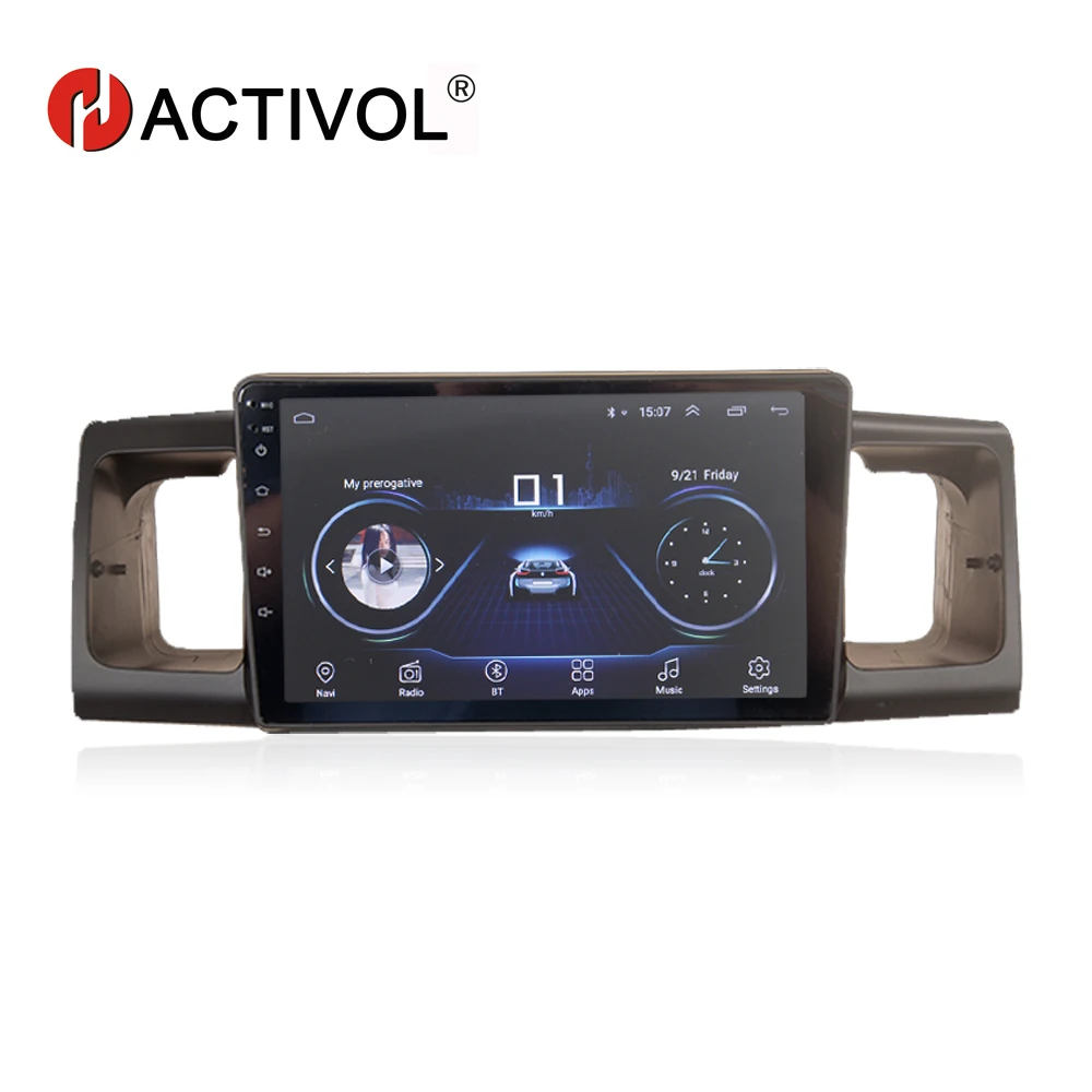 HACTIVOL 9 &quot1024*600 четырехъядерный android 8 1 автомобильный радиоприемник gps навигатор