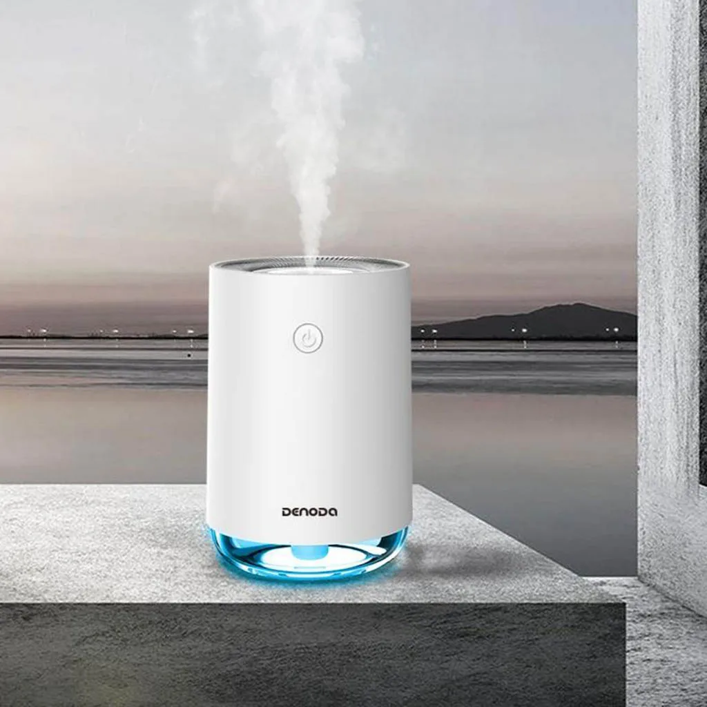 USB Mini Air Humidifier USB LED Night Lamp Home Office Mist Maker Refresher Small Cool Mist Humidifier for Home Car 220ml