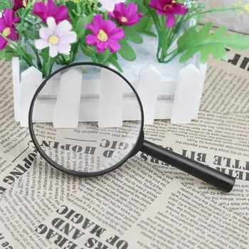 

90mm Handheld Magnifier 5X Reading Map Newspaper Magnifying Glass Jewelry Loupe L69A