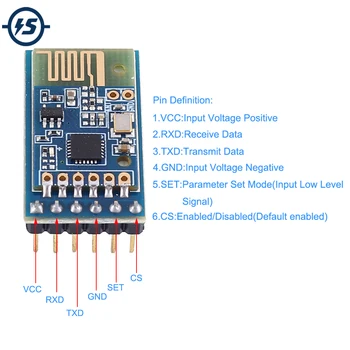 

UART Wireless Bluetooth Transceiver Transmission Module for Smart Controller DC 5V 2.4G 110 Meters