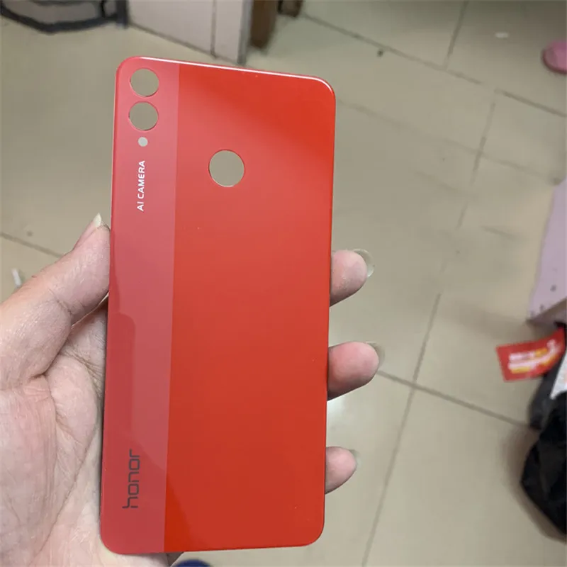 Red Чехол для аккумулятора Missbuy, Задняя стеклянная крышка для задней двери, чехол для huawei honor 8X JSN-AL00 a TL00 6,", Замена для huawei honor 8X - Цвет: Red