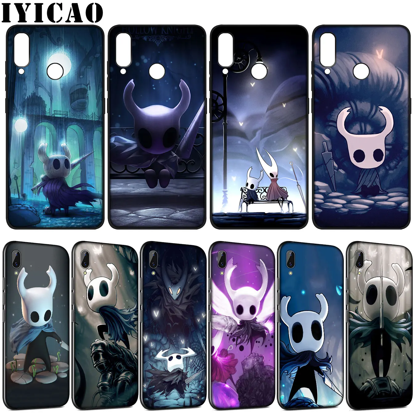 IYICAO Hollow Knight Soft Silicone Case for Huawei Y9 Y7 Y6 Prime 2019 Honor 20 10 9 9X 8C 8X 8 Lite 7C 7X 7A Pro | Мобильные