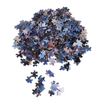 

1000 Piece Snow Aurora Night Puzzles,DIY Fantastic Aurora Image Puzzles Jigsaw for Adult Kids Birthday Gift