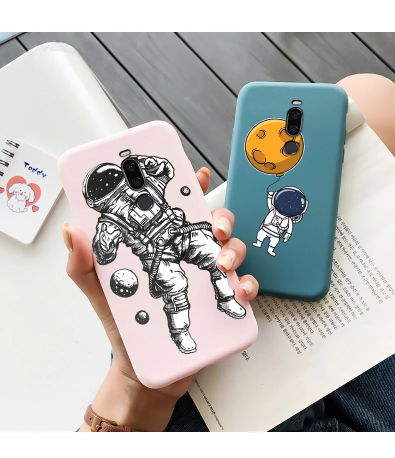 Cases For Meizu Astronaut TPU Soft Shell For Meizu X8 Case Personality Tide Shell For MEIZU X8 Case Silicone Edging Matte Phone For MEIZU meizu phone case with stones