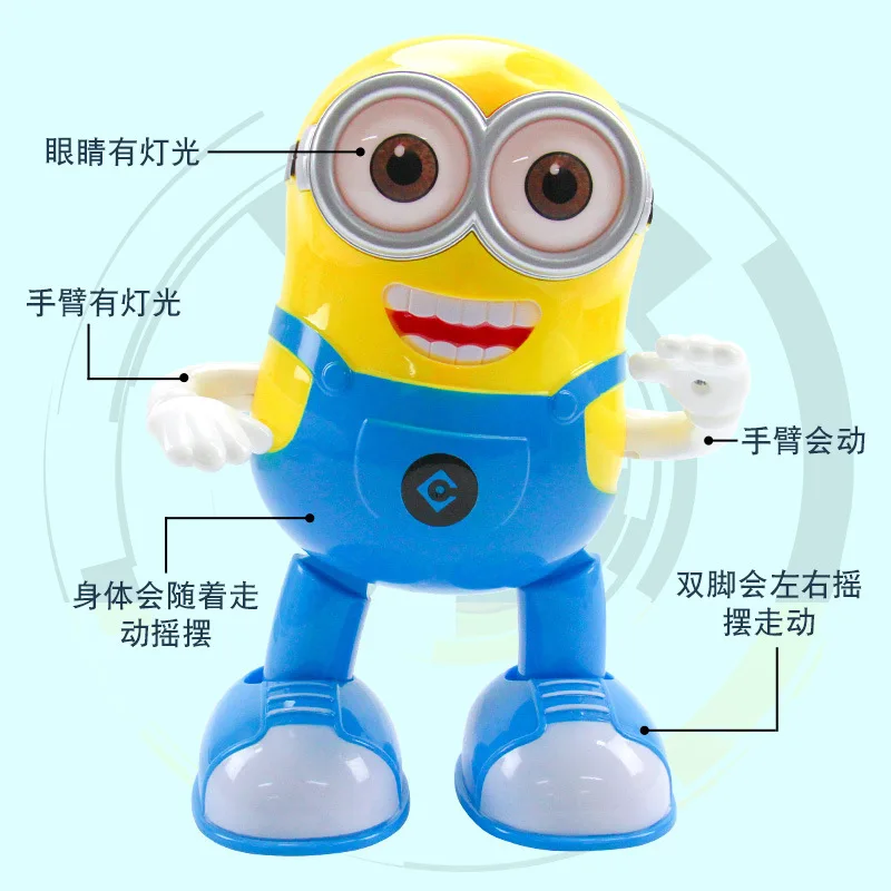 

Le zhou Children Electric Toys with Cool Lighting Joy Concert Boys And Girls Dancing Robot Models