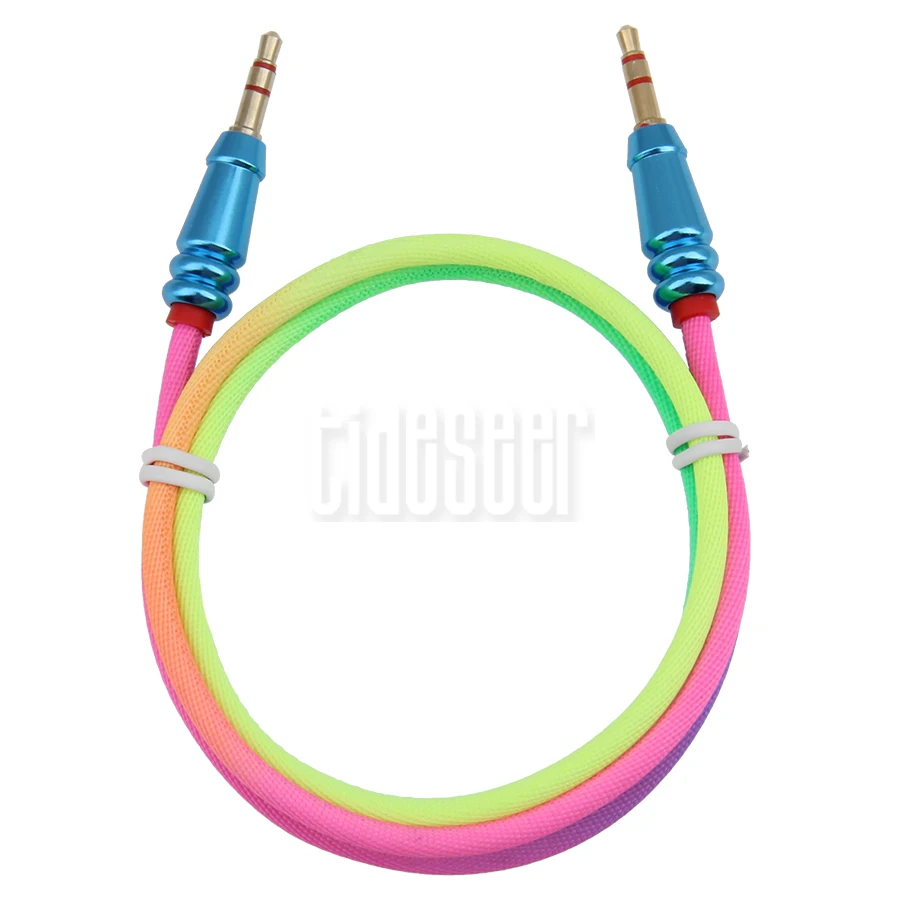 1m Jack 3 5mm Aux Cable Adapter Male to Male Stereo Audio Auxiliary Wire for Xiaomi Car Speaker Headphone MP3 4 AUX Cord 100pcs
