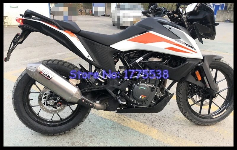 Titanium Alloy for KTM 250 390 Adventure 20-23 Motorcycle Exhaust Muffler Link Pipe with Carbon Cover for KTM RC125 RC 390 22-23 - Image 6