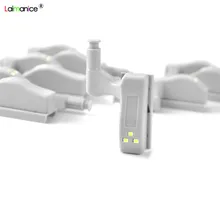 10 шт. Универсальный светодиодный шкаф внутренняя шарнирная лампа под шкаф свет гардероб датчик света домашний кухонный ночник