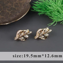  GUFEATHER M950,jewelry accessories,pass REACH,nickel free,18k gold plated,copper,diy earring,clasp hooks,jewelry making,4pcs/lot 