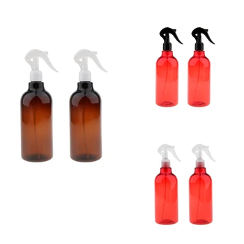 

2Pcs Simple Design Empty Plastic Water Spray Bottle Fine Mister Trigger For Salon Home Convenient to Use 500ML
