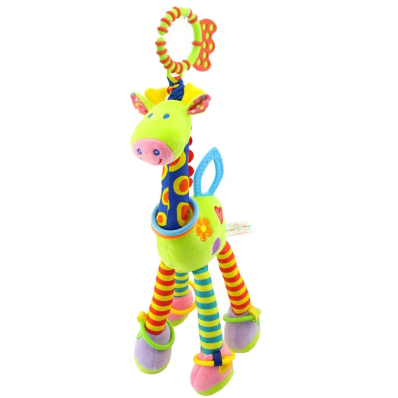 

HAPPY MONKEY Kids Handbells Rattles Toys Baby Soft Toys Developmental Infant Birthday Present
