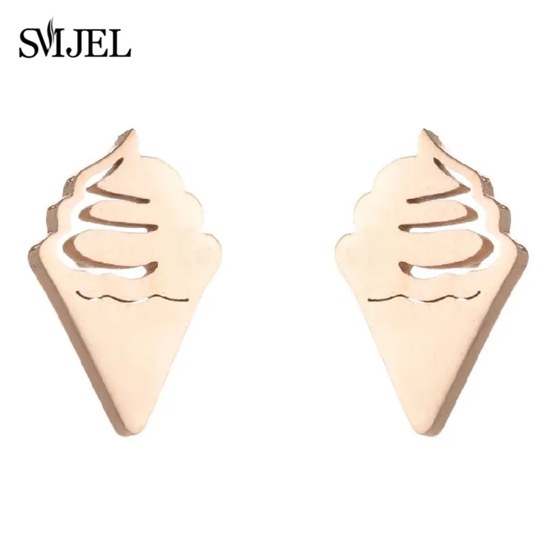 Geometrische Ohrringe aus Edelstahl 2024, für Damen, modisch, Eiscreme, Kerze, leichtere Teetasse, Ohrringe, einzigartiger Schmuck, Geschenke – Detail 4