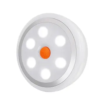 

6LED Cabinet Light Eco-friendly Remote Control Night Light Energy Saving Home ABS Aisle Lamp