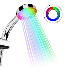 

ztgs Color Changing Shower Head Led Light Glowing Automatic 7 Color Changing Automatic Handheld Water Saving Shower Bathroom