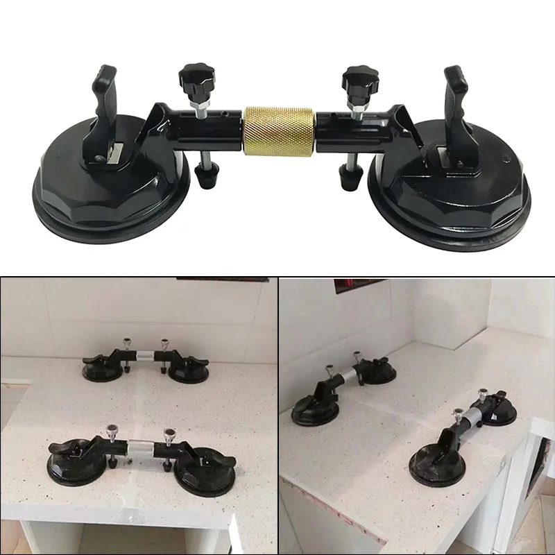 

1pc 6'' Manual Operation Stone Seam Setter Vacuum Levelling Suction Cup Adjustable Stone Seam Setters