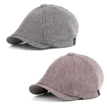 Высокое качество осень зима вельвет утиный язык кепки Винтаж Черный берет для женщин Кепка художника Тепловая шерстяная шапка головные уборы Береты