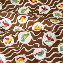 Полметра японская Kokka саржа хлопчатобумажная ткань Лоскутная Ткань для DIY шитья стеганые птицы D