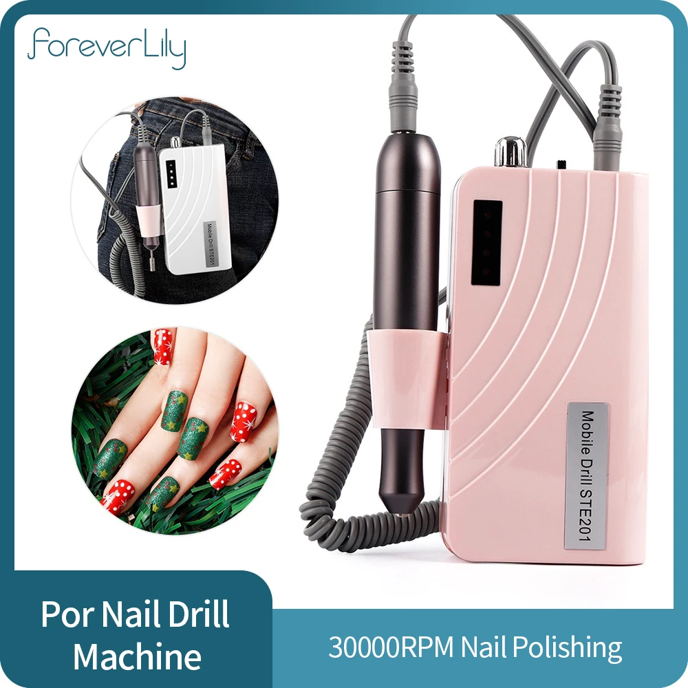 PROD 4000406538643 Portable Rechargeable Nail Drill Machine 24W
30000RPM Manicure Machine Electric Nail File Nail Art Tools Set for
Nail Drill Bits