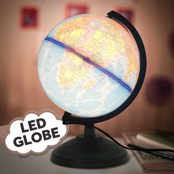 

LED World Map Globe Home Electronic Lamp Novelty Ball Light Birthday Decoration Gift for Kids Children