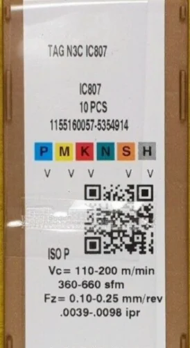 ISCAR 10 шт. твердосплавная бирка N3C IC807