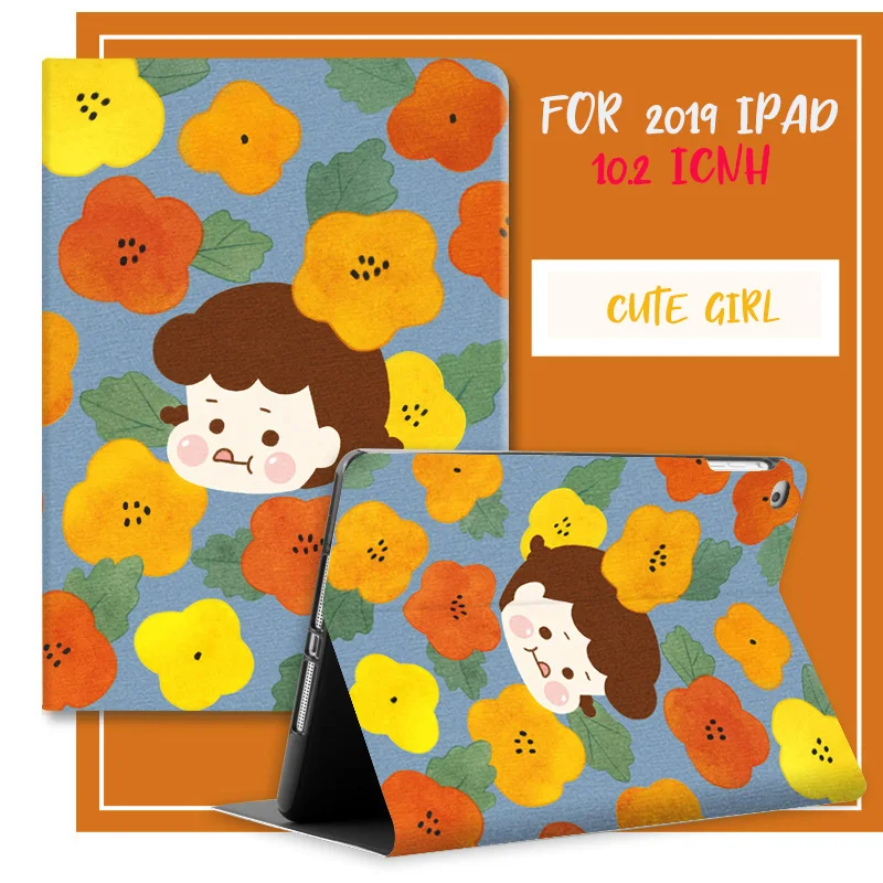 （书本式）19新款īpad-10.2【花朵嘟嘟】_5