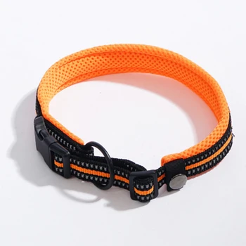 

Pet Mesh Breathable Dog Cat Collar Set Adjustable Size Reflective