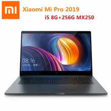 Ноутбук Xiaomi Mi Pro, 15,6 дюймов, Windows 10, язык CN, Домашняя версия i5-8250u, 8 ГБ ОЗУ, 256 Гб SSD, датчик отпечатков пальцев