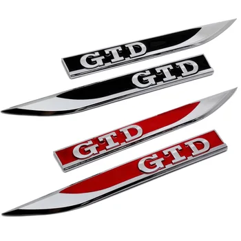 

Car Styling Fender Side Sticker Metal Rear Trunk Emblem Badge for GTD Logo for Volkswagen Passat Polo Tiguan Touran Lavida Golf