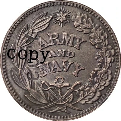 USA Civil war 1863 copy coins#14 - Цвет: copper