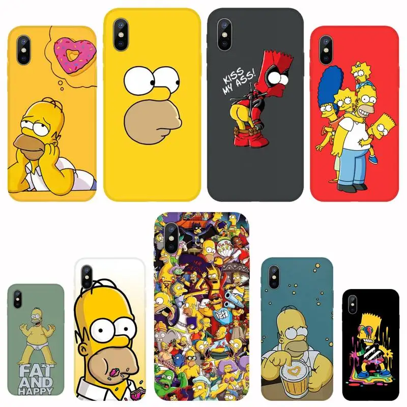 

Homer J Simpson funny Bart Simpson Phone Case For iphone 12 5 5s 5c se 6 6s 7 8 plus x xs xr 11 pro max