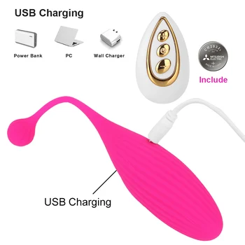 Wireless Remote Vibrator Egg 10 Speeds Sex Toys for Women Anal Clitoris Stimulation Vaginal Tighten Exercise Vibrator for Women 5