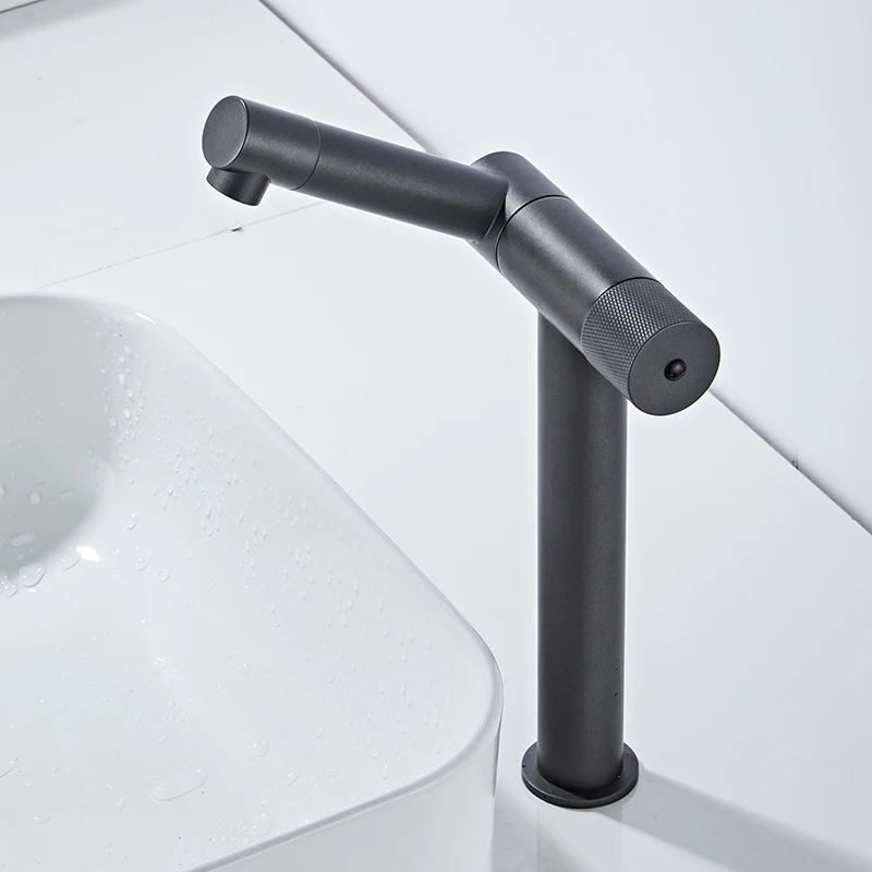 

LANGYO Bathroom Vessel Sink Faucet Cold Hot Mixer Deck Mount Swivel Spout Solid Brass Taps Vanity Basin Faucets