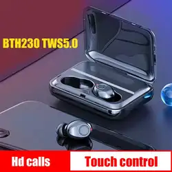 BTH230 TWS 5,0 беспроводные bluetooth-наушники, стерео наушники с сенсорным управлением, наушники с зарядным устройством