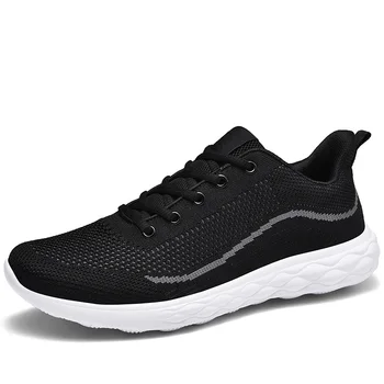 

light soft Men's Tennis Shoes Flying weaving Mesh Comfortable Breathable Sneakers Antislip Impact Cushioning tennis shoes 38-46