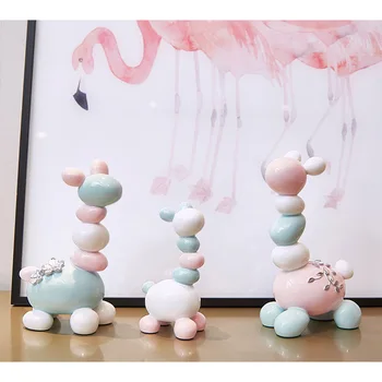 

Modern Minimalist Resin Three Color Stone Deer Ornaments Crafts Home Cute Animal Three-piece Wedding Girlfriends Couple Gifts