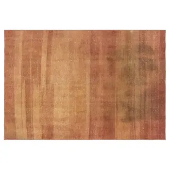

Handmade Orange Vintage Overdyed Turkish Area Rug 136x199 Cm-4'6''X6'6''