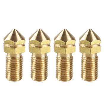 

4pcs 3D Printer Extruder Nozzle Easy Install High Hardness DIY Smooth Heat Conducting Brass Threaded Office For Ultimaker UM3