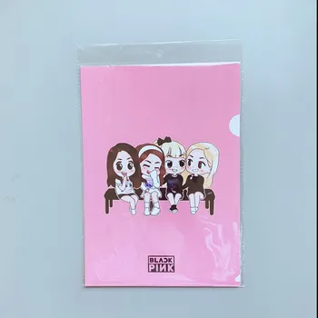 

Kpop BLACKPINK SEVENTEEN TWICE PVC Waterproof A4 File Document Bag Pouch Bill Folder Holder Organizer Office Supplies 22*31CM