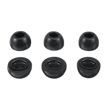 

MAYITR 6pcs Black Soft Memory Foam Ear Tips Dedicated Replacement Earplugs Earbuds Cover Cap For Apple Airpods Pro