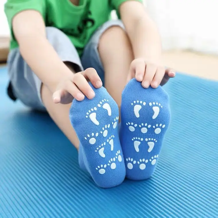 Boy and Girl Towel Socks Home Socks Cotton Candy Trampoline Soccer Football Sports non-slip floor socks Funny