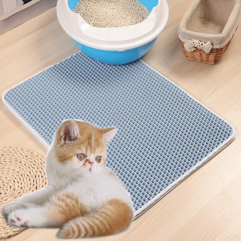 

Foldable EVA Double-Layer Cats Mat ​Waterproof Pet Cat Litter Mat Bottom Non-slip Mat Layer Pet Litter Catcher Mat