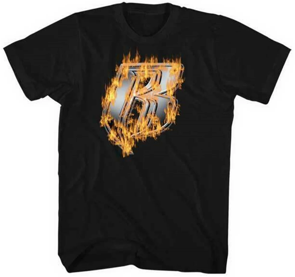 Ruff Ryders Flaming Emblem T Shirt S-2Xl New Live Nation Merchandise Unisex Funny Tops Tee | Мужская одежда