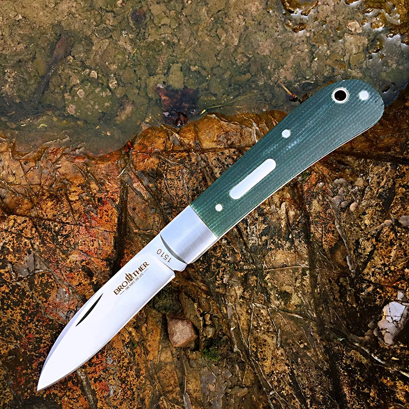 [Brother 1510] Slip joint Pocket knife modern traditional folding