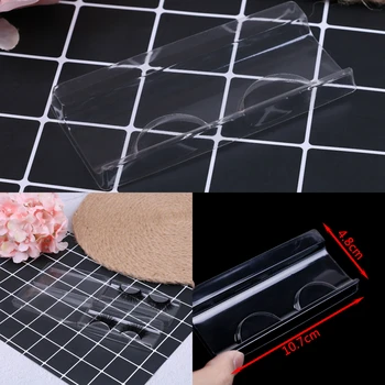 

10PCS Portable Plastic False Eyelashes Eye Lashes Storage Box Makeup Cosmetic Case Organizer Display Container Travel For Beauty