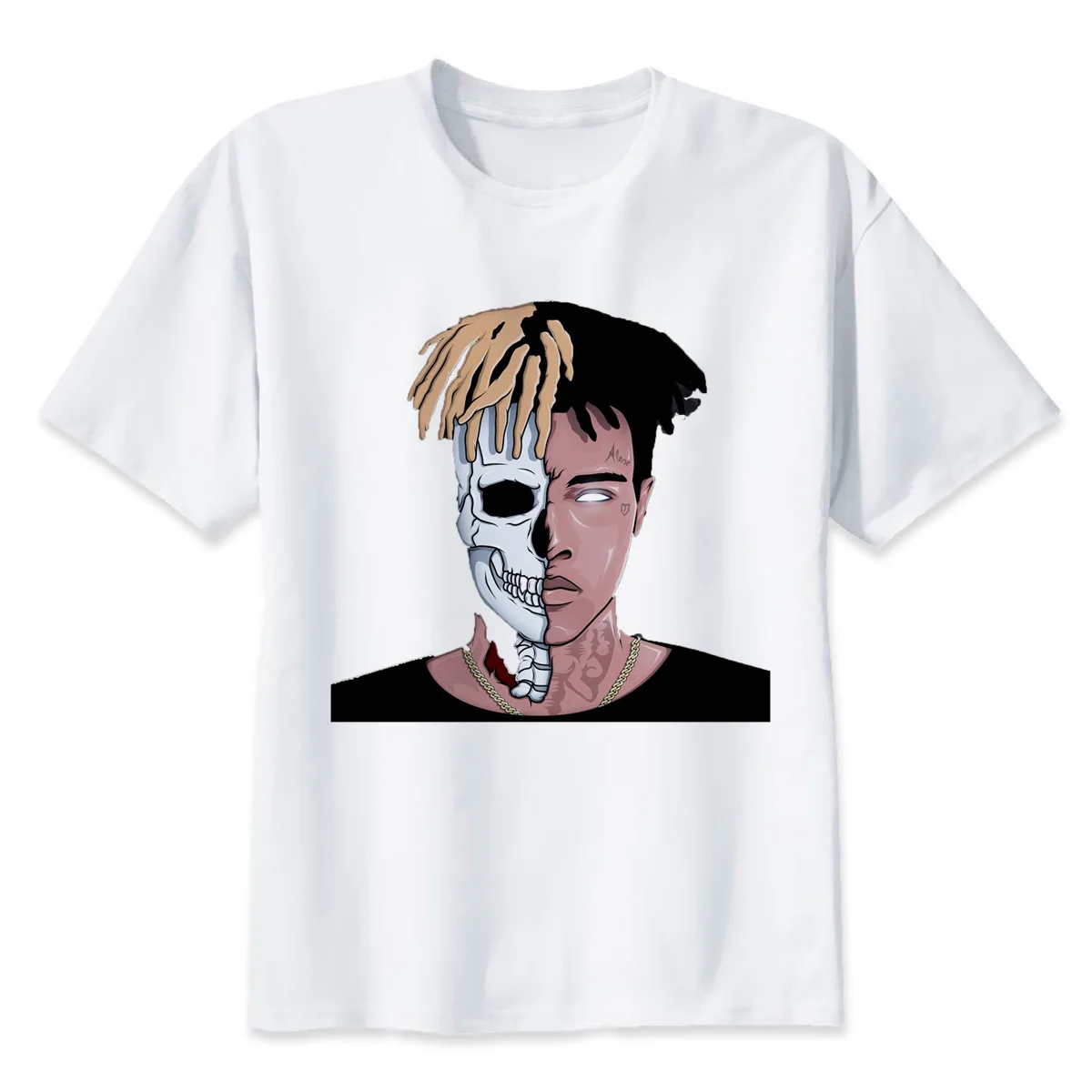 Новейшая футболка Rap Xxxtentacion, уличная футболка Rip Xxxtentacion, Мужская футболка в стиле хип-хоп, летняя футболка для мужчин или женщин - Цвет: 4355